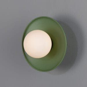 Aosta Coloured Bathroom Disc Wall Light Kitchen Wall Lights Great Lighting UK Ltd