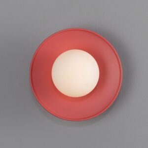 Aosta Coloured Bathroom Disc Wall Light Bathroom Wall Lights Great Lighting UK Ltd