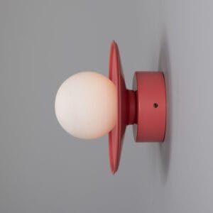 Aosta Coloured Bathroom Disc Wall Light Kitchen Wall Lights Great Lighting UK Ltd