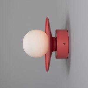 Aosta Coloured Bathroom Disc Wall Light Bathroom Wall Lights Great Lighting UK Ltd
