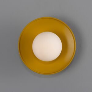 Aosta Coloured Bathroom Disc Wall Light Bathroom Wall Lights Great Lighting UK Ltd