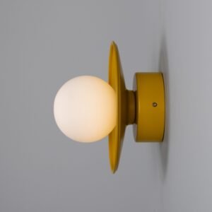 Aosta Coloured Bathroom Disc Wall Light Bathroom Wall Lights Great Lighting UK Ltd