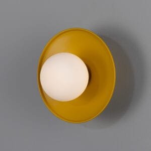 Aosta Coloured Bathroom Disc Wall Light Kitchen Wall Lights Great Lighting UK Ltd