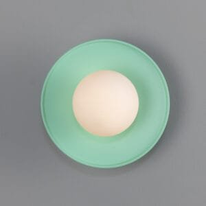 Aosta Coloured Bathroom Disc Wall Light Kitchen Wall Lights Great Lighting UK Ltd