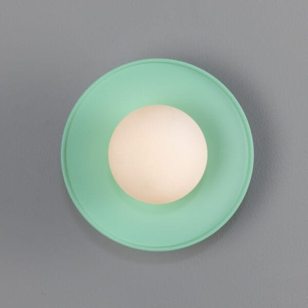 Aosta Coloured Bathroom Disc Wall Light Kitchen Wall Lights Great Lighting UK Ltd