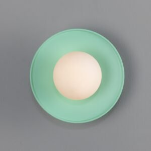 Aosta Coloured Bathroom Disc Wall Light Bathroom Wall Lights Great Lighting UK Ltd