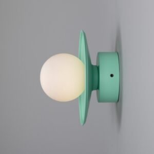 Aosta Coloured Bathroom Disc Wall Light Bathroom Wall Lights Great Lighting UK Ltd