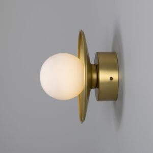 Aosta Coloured Bathroom Disc Wall Light Kitchen Wall Lights Great Lighting UK Ltd