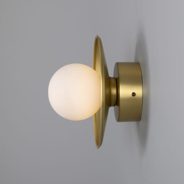 Aosta Coloured Bathroom Disc Wall Light Kitchen Wall Lights Great Lighting UK Ltd