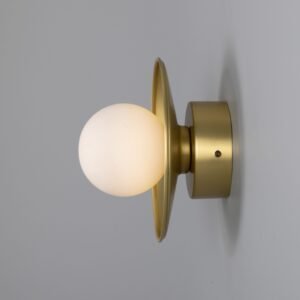 Aosta Coloured Bathroom Disc Wall Light Bathroom Wall Lights Great Lighting UK Ltd
