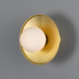 Aosta Coloured Bathroom Disc Wall Light New Arrivals Great Lighting UK Ltd