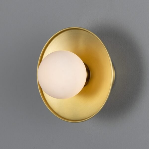 Aosta Coloured Bathroom Disc Wall Light New Arrivals Great Lighting UK Ltd