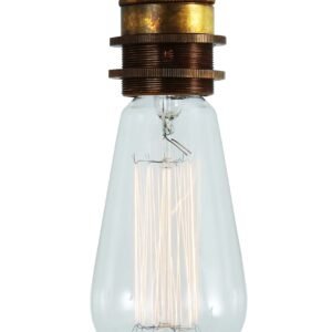 Bangui Bare Bulb Ceiling Light Flush Brass Lights Great Lighting UK Ltd
