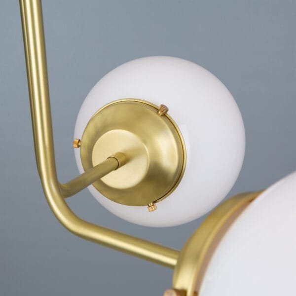 Hayes 3 Light Semi-Flush Ceiling Light Large Single - 3 Arm Pendants Great Lighting UK Ltd