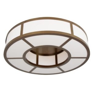 Norman Large Ring Flush Chandelier | LED Dimming Light Large Ceiling Lights Great Lighting UK Ltd