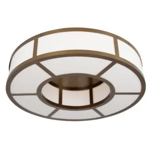 Norman Large Ring Flush Chandelier | LED Dimming Light Large Ceiling Lights Great Lighting UK Ltd