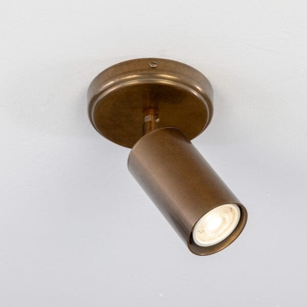 Evanston Directional Brass Spot Light New Arrivals Great Lighting UK Ltd