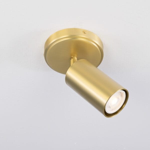 Evanston Directional Brass Spot Light New Arrivals Great Lighting UK Ltd