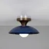 Art Deco 25cm Double Dish Ceiling Light | The Marrakesh Flush Brass Lights Great Lighting UK Ltd