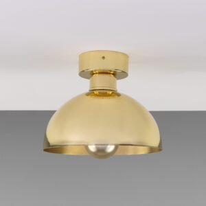 Maua 20cm Brass Ceiling Light Flush Brass Lights Great Lighting UK Ltd