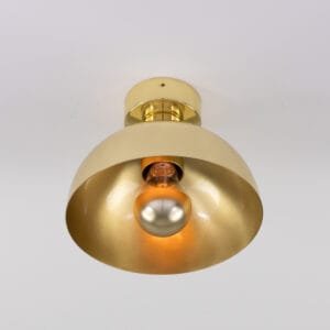 Maua 20cm Brass Ceiling Light Flush Brass Lights Great Lighting UK Ltd