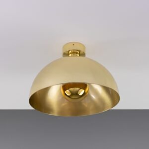 Maua 30cm Brass Dome Ceiling Light Bedroom Ceiling Lights Great Lighting UK Ltd