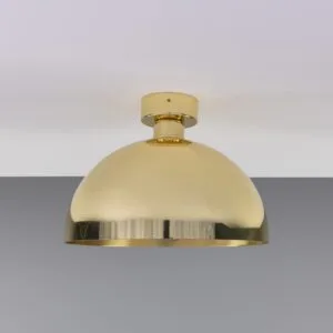 Maua 30cm Brass Dome Ceiling Light Bedroom Ceiling Lights Great Lighting UK Ltd