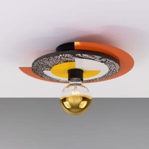 Mars Coloured Disc Ceiling Light Coloured Light Fixtures Great Lighting UK Ltd