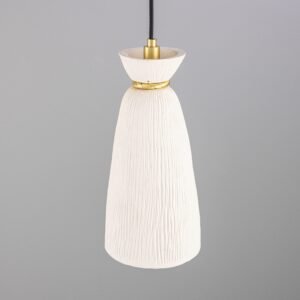White Bathroom Pendant | Ceramic Parva Pendant Light | IP44 Ceramic Bathroom Pendant Lights Great Lighting UK Ltd