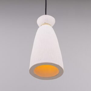White Bathroom Pendant | Ceramic Parva Pendant Light | IP44 Ceramic Bathroom Pendant Lights Great Lighting UK Ltd