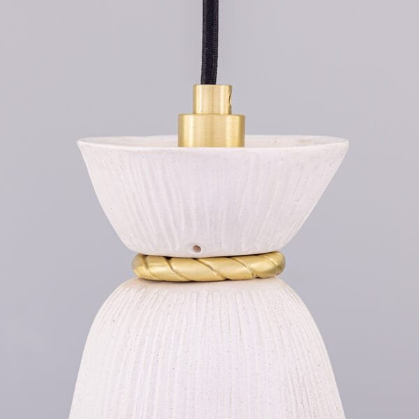 White Bathroom Pendant | Ceramic Parva Pendant Light Ceramic Pendant Lighting Great Lighting UK Ltd