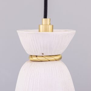 White Bathroom Pendant | Ceramic Parva Pendant Light | IP44 Ceramic Bathroom Pendant Lights Great Lighting UK Ltd