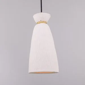 White Bathroom Pendant | Ceramic Parva Pendant Light | IP44 Ceramic Bathroom Pendant Lights Great Lighting UK Ltd