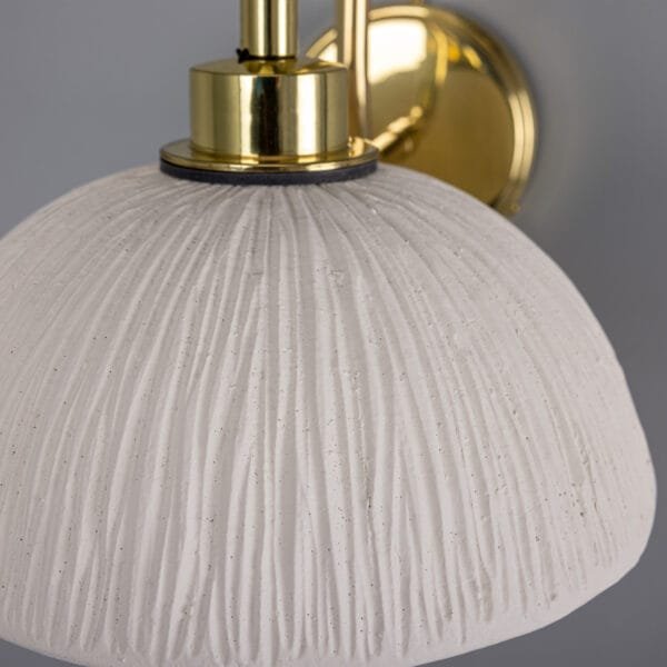 Kauri Domed Ceramic Shade Wall Light IP44 Ceramic Bathroom Sconces Great Lighting UK Ltd