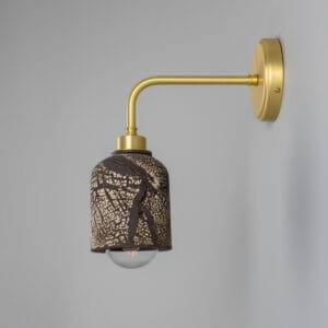 Osier Black Clay Ceramic Bathroom Wall Sconce Ceramic Bathroom Sconces Great Lighting UK Ltd