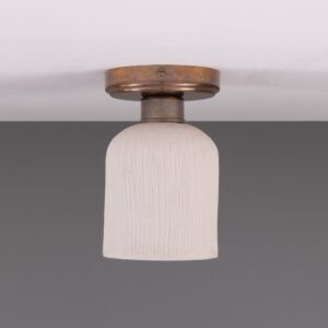 Small White Ceiling Light | The Osier Matt White Stripe Bedroom Ceiling Lights Great Lighting UK Ltd