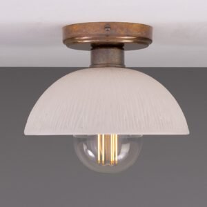 Kauri Ceramic Dome Ceiling Light Bedroom Ceiling Lights Great Lighting UK Ltd