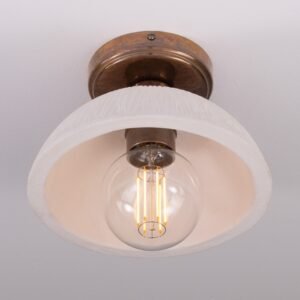 Kauri Ceramic Dome Ceiling Light Bedroom Ceiling Lights Great Lighting UK Ltd