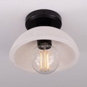 Kauri Ceramic Dome Ceiling Light Kitchen Ceilings Lights Great Lighting UK Ltd