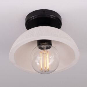 Kauri Ceramic Dome Ceiling Light Bedroom Ceiling Lights Great Lighting UK Ltd