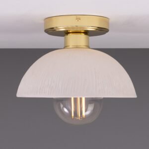 Kauri Ceramic Dome Ceiling Light Bedroom Ceiling Lights Great Lighting UK Ltd