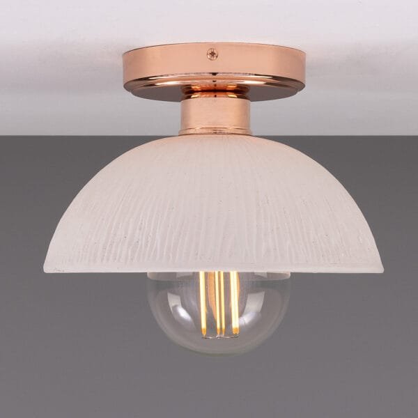 Kauri Ceramic Dome Ceiling Light Kitchen Ceilings Lights Great Lighting UK Ltd