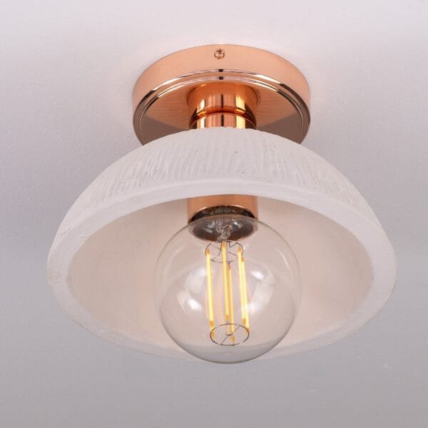 Kauri Ceramic Dome Ceiling Light Kitchen Ceilings Lights Great Lighting UK Ltd