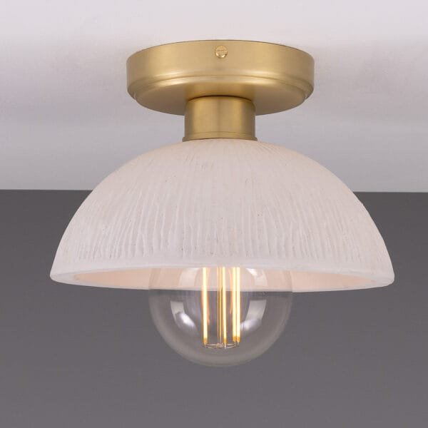 Kauri Ceramic Dome Ceiling Light Kitchen Ceilings Lights Great Lighting UK Ltd