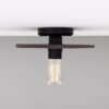 Black Ceramic Disc Ceiling Light With Brass Fittings Ceramic Ceiling Lights Great Lighting UK Ltd