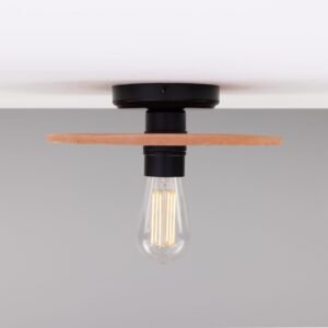 Red Iron Ceramic Disc Ceiling Light Bedroom Ceiling Lights Great Lighting UK Ltd