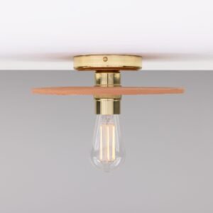 Red Iron Ceramic Disc Ceiling Light Bedroom Ceiling Lights Great Lighting UK Ltd