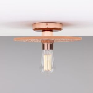 Red Iron Ceramic Disc Ceiling Light Bedroom Ceiling Lights Great Lighting UK Ltd