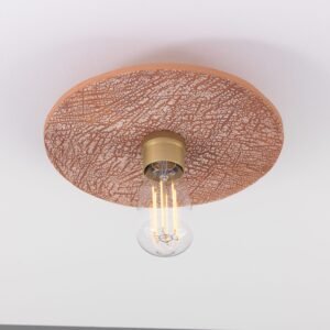 Red Iron Ceramic Disc Ceiling Light Bedroom Ceiling Lights Great Lighting UK Ltd