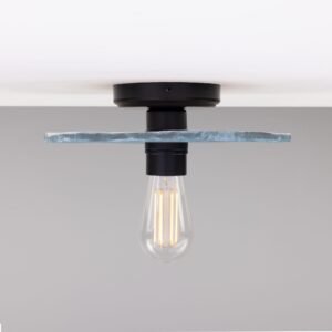 Ceramic Disc Ceiling Light in Blue Earth Ceramic Ceiling Lights Great Lighting UK Ltd